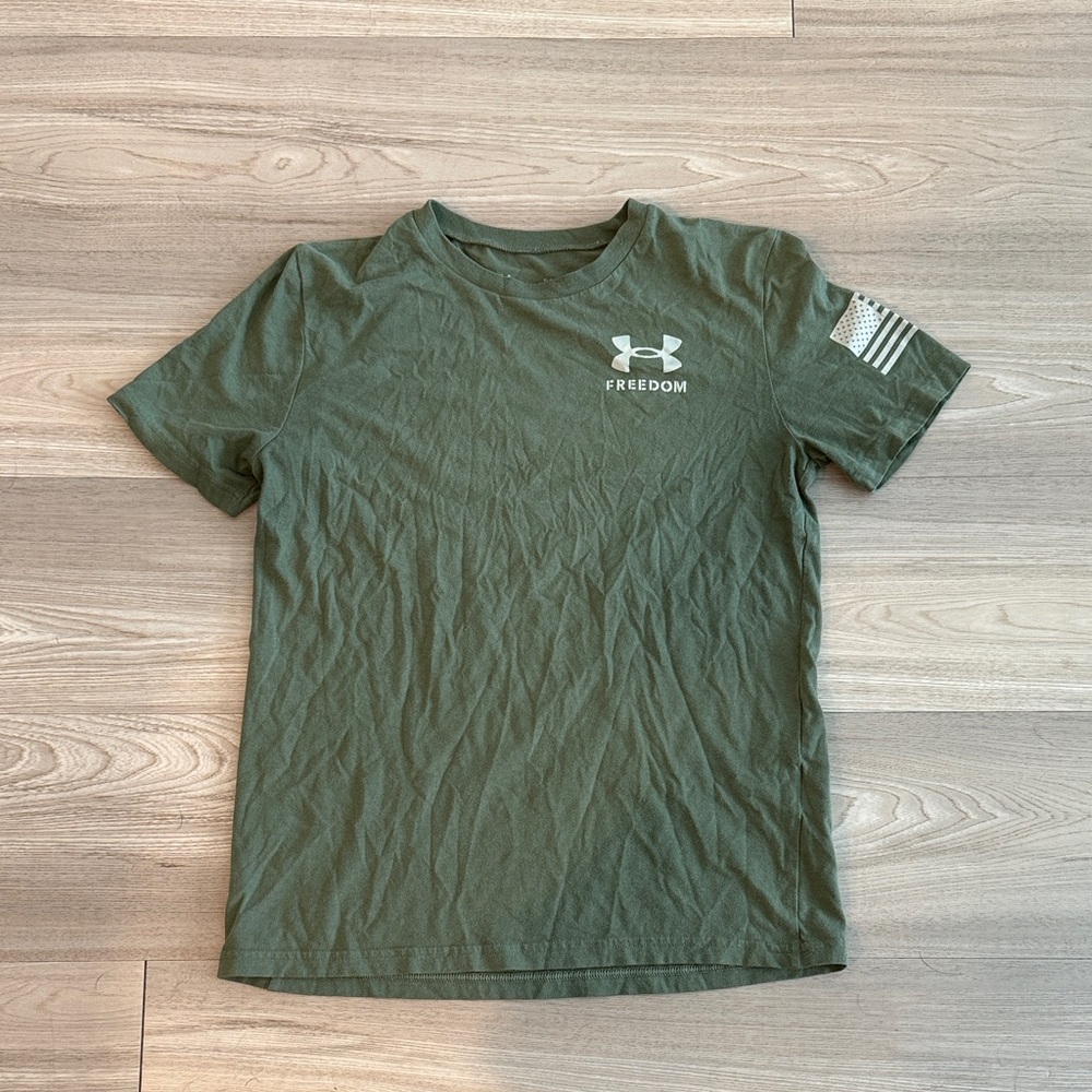 Kids Olive Freedom Tee